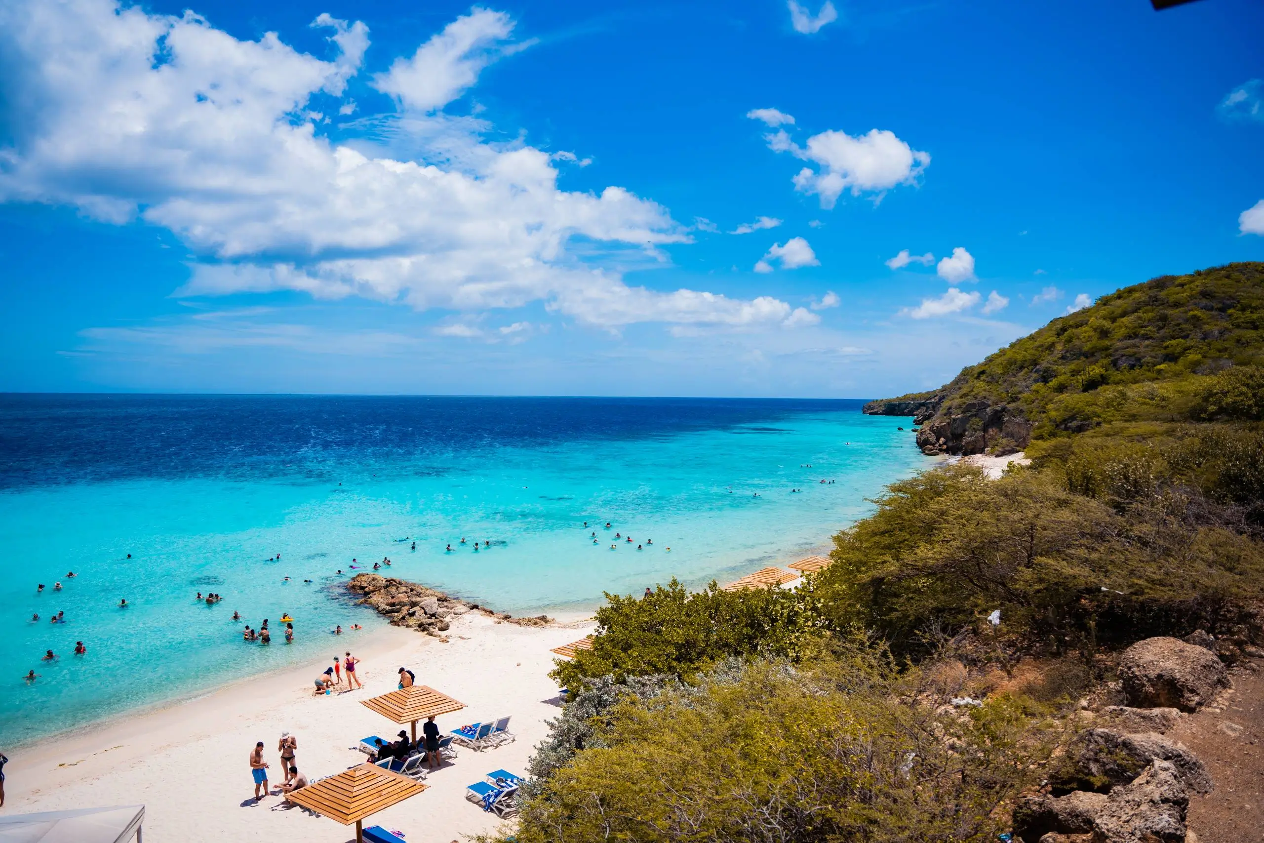 Crystal-clear Curaçao beach, a hidden gem near Casa Leonore.
